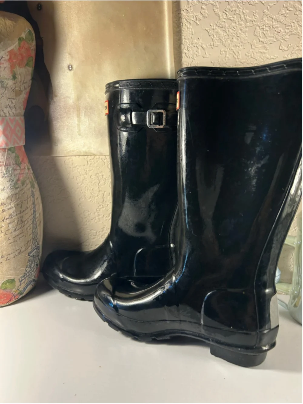 Girls Hunter Rain Boots Size 2 Black